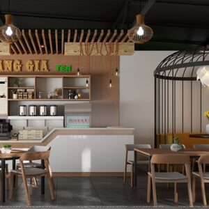3D RESTORAN ÇİZİMİ
